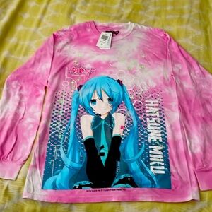 Hatsune Miku - Pink long sleeve shirt